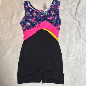 Colorful Sleeveless Athletic Romper
